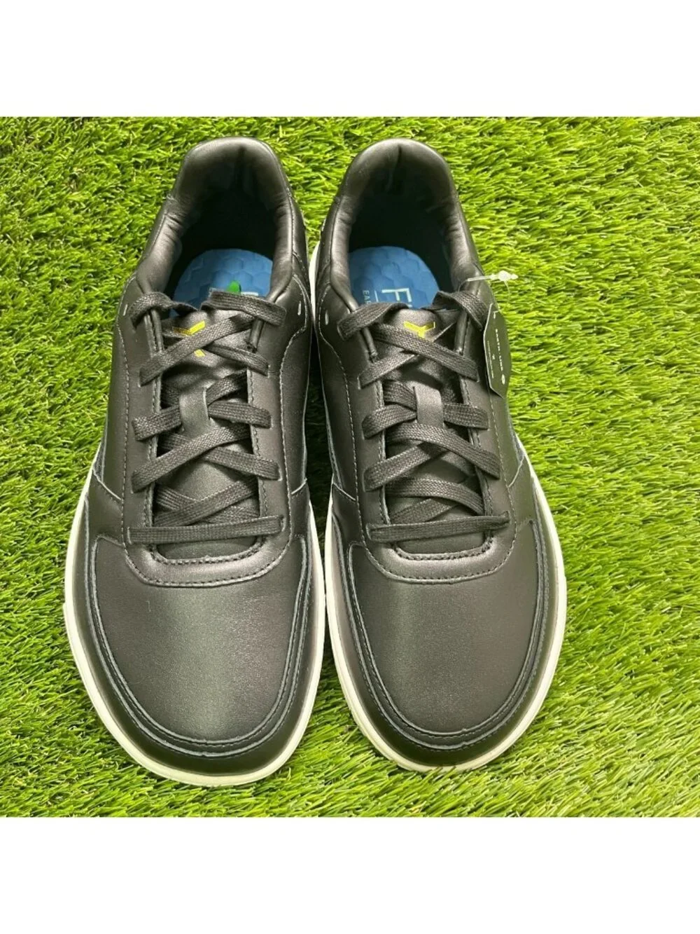 Flux Footwear Adapt Leather Trainer Black Mens Size 11 Athletic Shoes Sneakers
